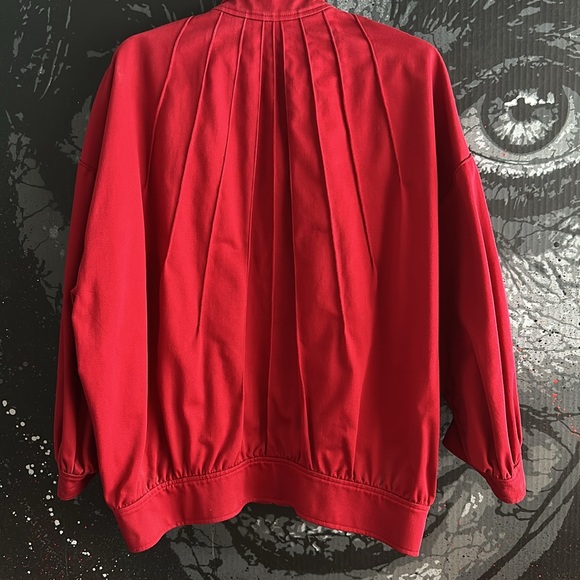 80s Yves Saint Laurent YSL RIVE GAUCHE RUNWAY PUFFY ZIPPERED BLOUSON JACKET COAT - Picture 6 of 10